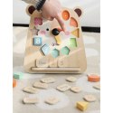 Classic World CLASSIC WORLD Zegar Miś Montessori Edukacyjny 3w1 Nauka Czasu Liczenia i Daty