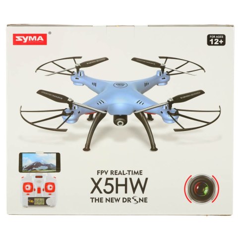 Dron RC Syma X5HW kamera FPV WiFi 2,4GHz niebieski Kik Sp. z o. o. Sp. k.