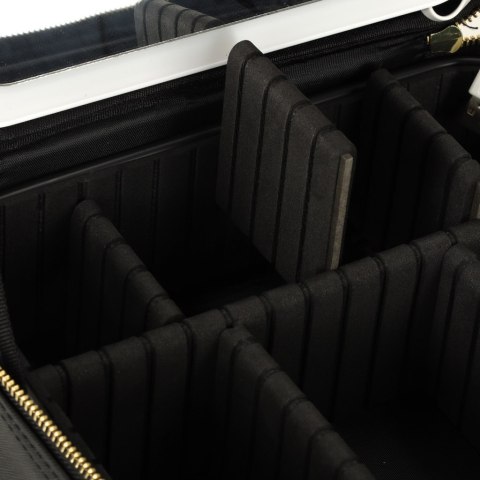 Kosmetyczka organizer na kosmetyki biżuterię kuferek z lusterkiem LED czarny Kik Sp. z o. o. Sp. k.