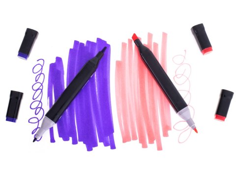 Markery dwustronne alkoholowe w etui 168 sztuk Kik Sp. z o. o. Sp. k.