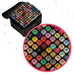 Markery dwustronne mazaki alkoholowe w etui 120 + podstawka Kik Sp. z o. o. Sp. k.