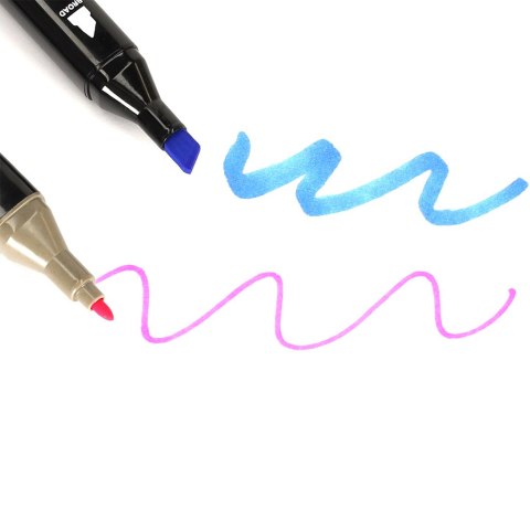 Markery dwustronne mazaki alkoholowe w etui 120 + podstawka Kik Sp. z o. o. Sp. k.