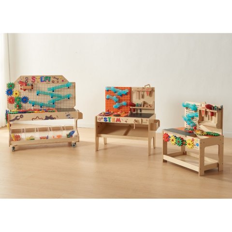 Masterkidz MASTERKIDZ Drewniany Warsztat XXL Montessori STEM z Narzędziami + Akcesoria