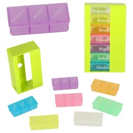 Pudełko organizer na leki na tabletki kasetka 7 dni 3 pory dnia 4 języki Kik Sp. z o. o. Sp. k.