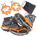 Raczki na buty antypoślizgowe turystyczne z kolcami łańcuchy pokrowiec roz. 39-45 Kik Sp. z o. o. Sp. k.