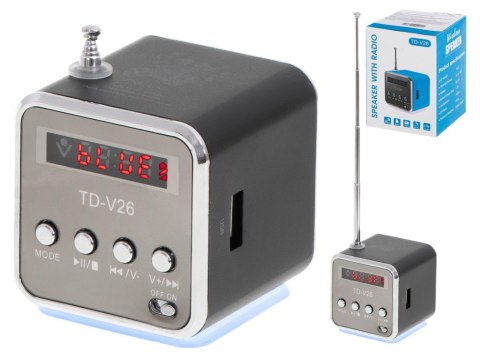 Radio akumulatorowe przenośne głośnik Bluetooth LCD TD-V26 Kik Sp. z o. o. Sp. k.