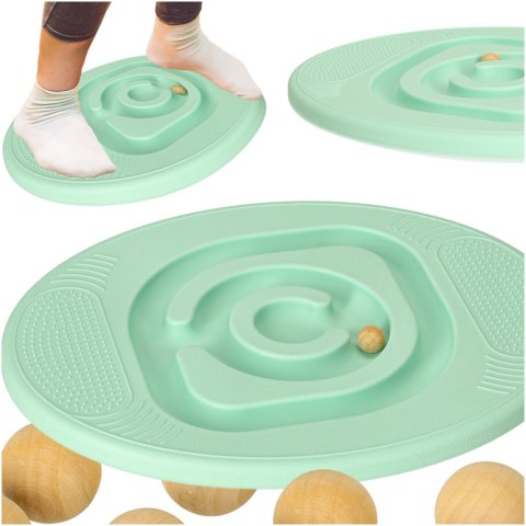 Równoważnia do balansowania deska z labiryntem dla dzieci miętowa Kik Sp. z o. o. Sp. k.