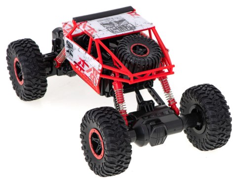 Samochód zdalnie sterowany na pilota RC Rock Crawler HB 2,4GHz 1:18 czerwony Kik Sp. z o. o. Sp. k.