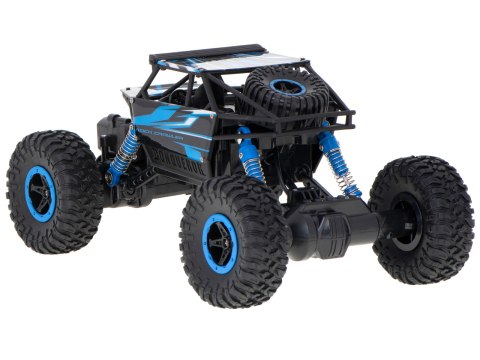 Samochód zdalnie sterowany na pilota RC Rock Crawler HB 2,4GHz 1:18 niebieski Kik Sp. z o. o. Sp. k.
