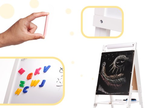 Tablica drewniana magnetyczna kredowa biała duża XXL Kik Sp. z o. o. Sp. k.