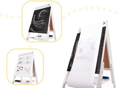 Tablica drewniana magnetyczna kredowa biała duża XXL Kik Sp. z o. o. Sp. k.