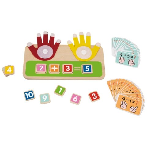 Tooky Toy TOOKY TOY Drewniana Edukacyjna Zabawka do Nauki Liczenia na Palcach Dodawanie i Odejmowanie Tooky Toy TOOKY TOY Drewniana Edukacyjna Zabawka do Nauki Liczenia na Palcach Dodawanie i Odejmowanie