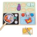 Tooky Toy TOOKY TOY Drewniana Kuchnia z Akcesoriami - Zestaw Małego Kucharza