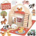 Tooky Toy TOOKY TOY Drewniana Składana Farma w Walizce ze Zwierzątkami