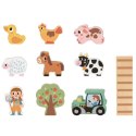 Tooky Toy TOOKY TOY Drewniana Składana Farma w Walizce ze Zwierzątkami