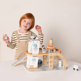 Tooky Toy TOOKY TOY Drewniany Kosmiczny Parking Stacja Kosmiczna