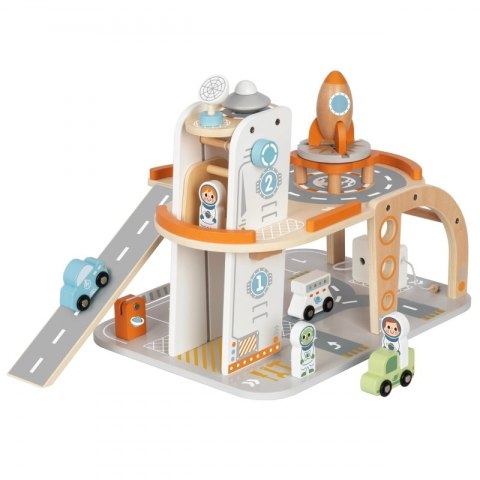 Tooky Toy TOOKY TOY Drewniany Kosmiczny Parking Stacja Kosmiczna Tooky Toy TOOKY TOY Drewniany Kosmiczny Parking Stacja Kosmiczna