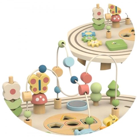 Tooky Toy TOOKY TOY Drewniany Stolik Aktywności Safari Tooky Toy TOOKY TOY Drewniany Stolik Aktywności Safari