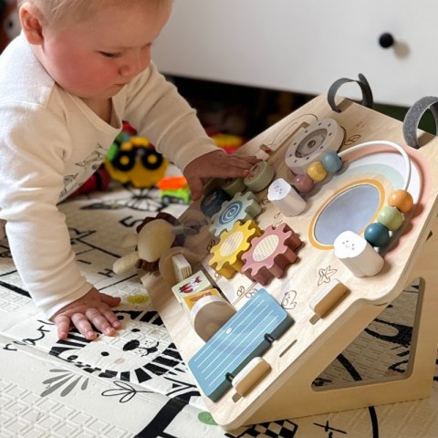 Tooky Toy TOOKY TOY Duża Drewniana Tablica Manipulacyjna Domek - Centrum Aktywności Tooky Toy TOOKY TOY Duża Drewniana Tablica Manipulacyjna Domek - Centrum Aktywności