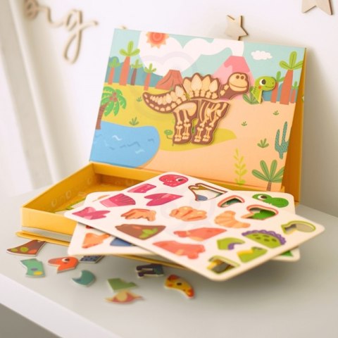 Tooky Toy TOOKY TOY Układanka Magnetyczna Dinozaury Puzzle Tooky Toy TOOKY TOY Układanka Magnetyczna Dinozaury Puzzle