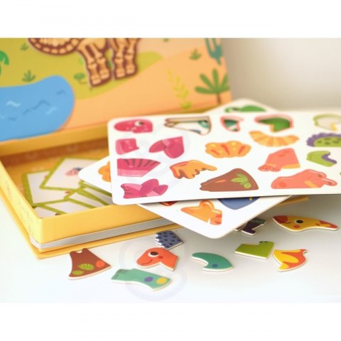 Tooky Toy TOOKY TOY Układanka Magnetyczna Dinozaury Puzzle Tooky Toy TOOKY TOY Układanka Magnetyczna Dinozaury Puzzle