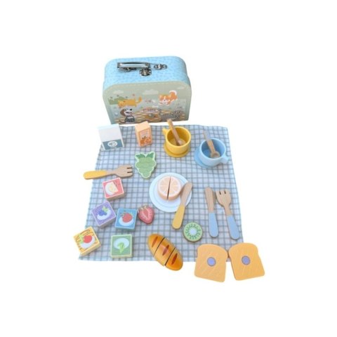 Tooky Toy TOOKY TOY Zestaw Piknikowy Owoce do Krojenia Zestaw Śniadaniow Tooky Toy TOOKY TOY Zestaw Piknikowy Owoce do Krojenia Zestaw Śniadaniow