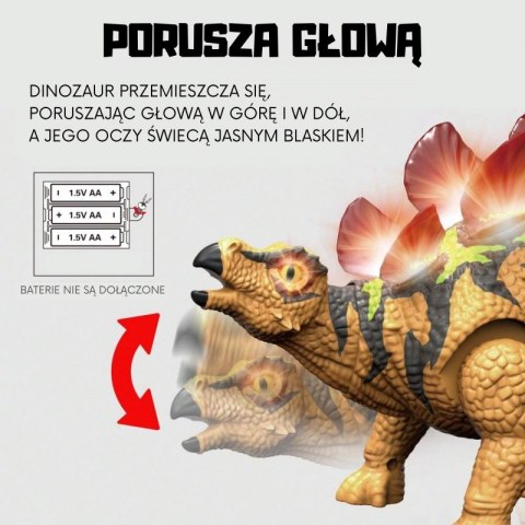 Woopie WOOPIE Dinozaur Zdalnie Sterowany RC Robot Stegozaur
