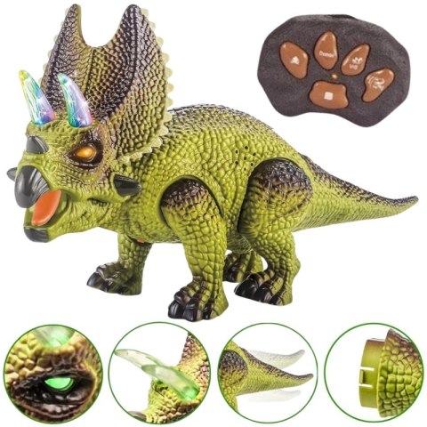 Woopie WOOPIE Dinozaur Zdalnie Sterowany RC Robot Triceratops