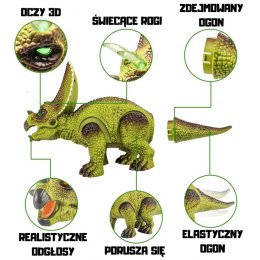 Woopie WOOPIE Dinozaur Zdalnie Sterowany RC Robot Triceratops