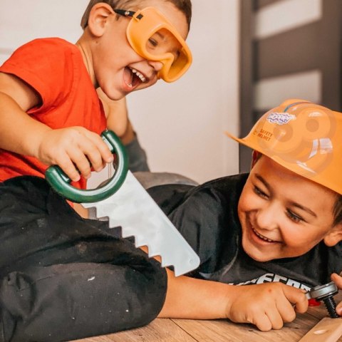 Woopie WOOPIE Duża Skrzynka z Narzędziami dla Dzieci Zestaw Majsterkowicza Wkrętarko-Wiertarka 15 el.