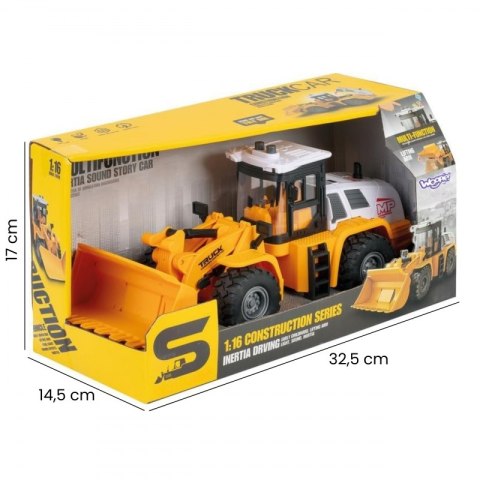 Woopie WOOPIE Koparka Ładowarka Budowlana 1:16 Efekty Świetlne i Dźwiękowe