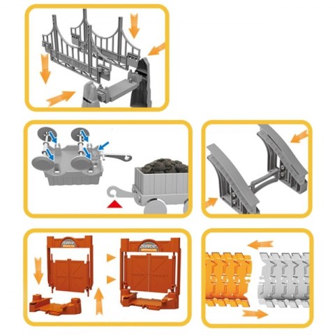 Woopie WOOPIE Tor Budowlany Zestaw Konstrukcyjny 174 Elementy