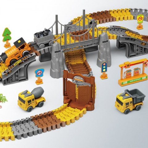 Woopie WOOPIE Tor Budowlany Zestaw Konstrukcyjny 174 Elementy