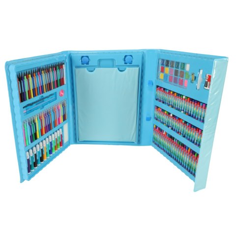 Zestaw plastyczny do malowania w walizce 208el niebieski Kik Sp. z o. o. Sp. k.