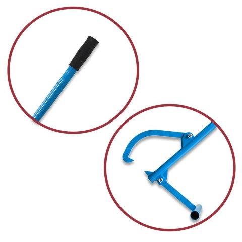 Bituxx CHWYTAK Z HAKIEM DO PNIA DREWNA 131cm OBROTOWY MOCNY Hak leśny STALOWY