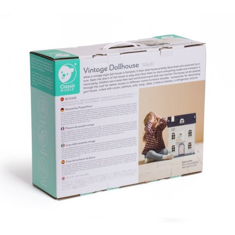Classic World CLASSIC WORLD Drewniany Domek dla Lalek Vintage
