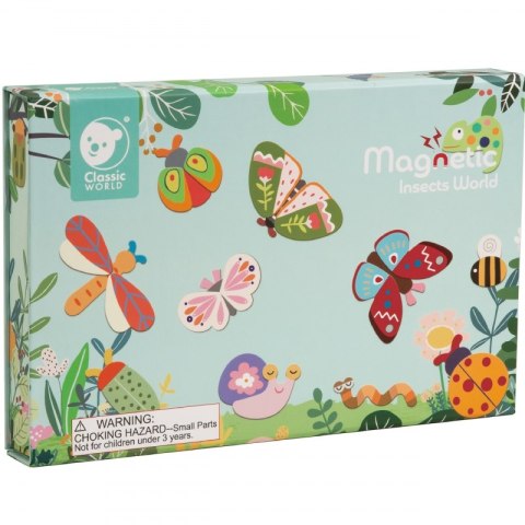 Classic World CLASSIC WORLD Układanka Magnetyczna Zwierzęta Tablica Klocki Puzzle Pamięć 66 el.