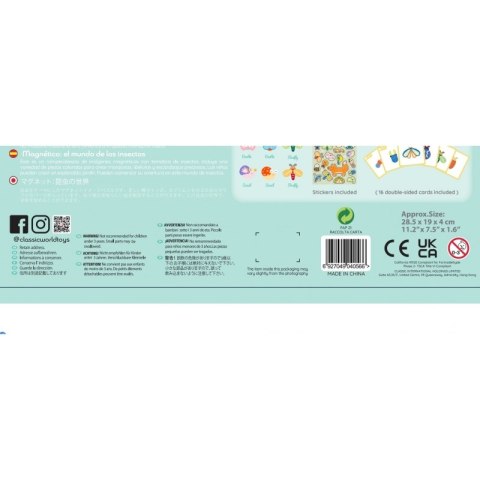 Classic World CLASSIC WORLD Układanka Magnetyczna Zwierzęta Tablica Klocki Puzzle Pamięć 66 el.