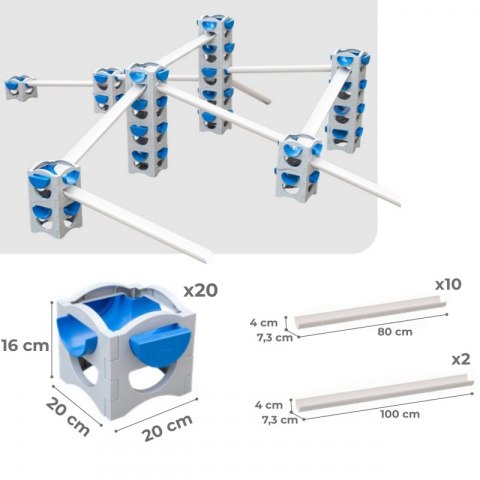 Classic World EDU CLASSIC WORLD EDU Zestaw Konstrukcyjny XXL Droga Wody STEM