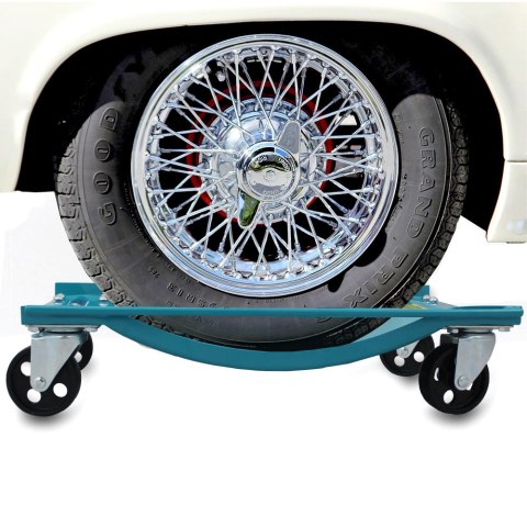 E-hurtownia Wózki manewrowe do auta 2x 450 kg stalowe koła 75 mm garaż warsztat