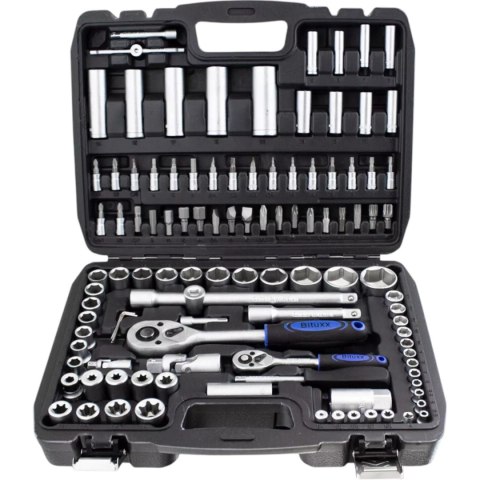 E-hurtownia Zestaw kluczy nasadowych 108 el crv bituxx grzechotki torx w walizce