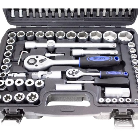 E-hurtownia Zestaw kluczy nasadowych 108 el crv bituxx grzechotki torx w walizce
