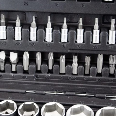 E-hurtownia Zestaw kluczy nasadowych 108 el crv bituxx grzechotki torx w walizce