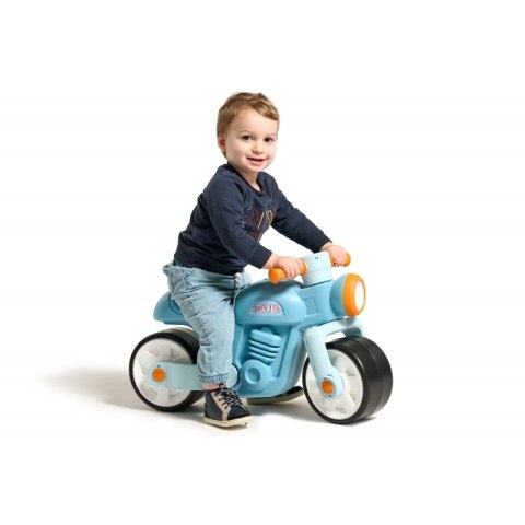 FALK FALK Jeździk Biegowy Ciche Koła Motor Prem1er Retro Niebieski 1+