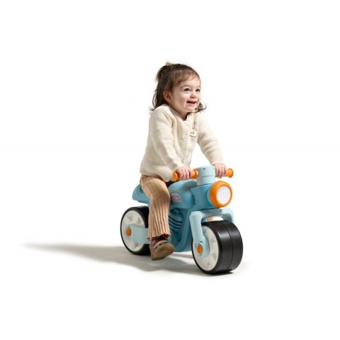 FALK FALK Jeździk Biegowy Ciche Koła Motor Prem1er Retro Niebieski 1+