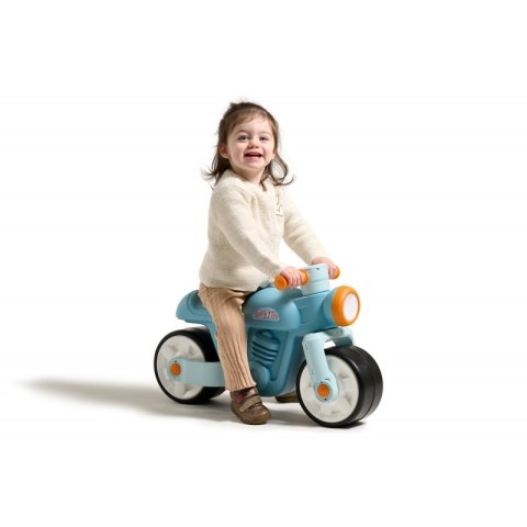 FALK FALK Jeździk Biegowy Ciche Koła Motor Prem1er Retro Niebieski 1+