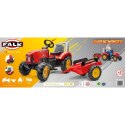 FALK FALK Traktorek Red Supercharger na Pedały z Przyczepką Otwierany od 3 Lat