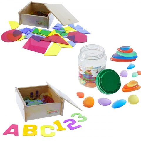 Masterkidz MASTERKIDZ Panel Skrzynia LED Sensoryczna + Zestaw Akcesoriów