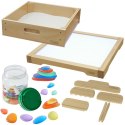 Masterkidz MASTERKIDZ Rama Sensoryczna - Panel LED + Zestaw Akcesoriów Do Zabawy w Piasku