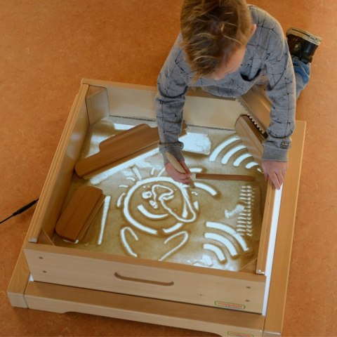 Masterkidz MASTERKIDZ Rama Sensoryczna - Panel LED + Zestaw Akcesoriów Do Zabawy w Piasku